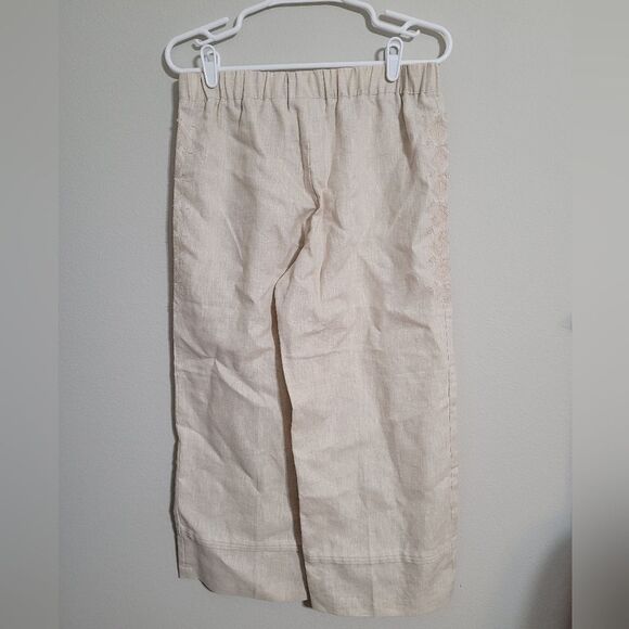 Liz Claiborne Livvy Linen embroidered capris - Picture 2 of 6